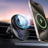 Automobilinis laikiklis su Magsafe 15W indukciniu įkrovimu, juodas
