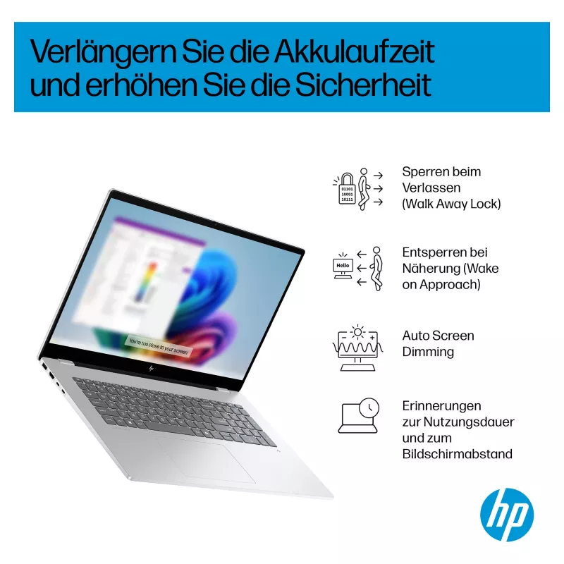 HP OmniBook 7 17-dc0076ng nešiojamas kompiuteris 43,9 cm (17,3 inch) 1920x1080 - Intel Core Ultra 7 258V - 1TB SSD - HDMI / Thunderbolt - Windows 11 Pro - sidabrinis (CV1J8EA#ABD)