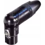 Neutrik XLR jungties lizdas, kampuotas, 7 kontaktų, juodas NC7FRX-B (1 vnt.)