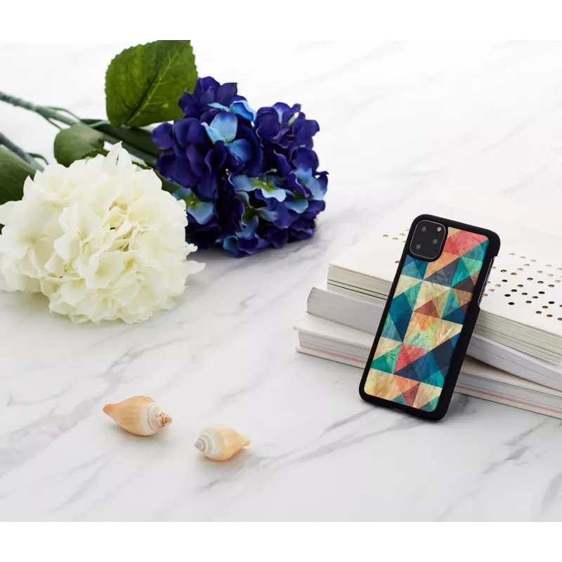 Dėklas „iKins“ iPhone 11 Pro Max — Mosaic Black apsauginis dangtelis