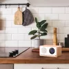 MANTA RDI912W radijo laikrodis Rimini su Bluetooth ir belaidžiu įkrovimu, baltas