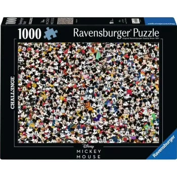 Dėlionė Ravensburger 12000529 – 1000 dalių, Mikis Pūkuotukas animaciniai filmukai, 700×500 mm, nuo 14 m.