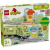 Traukinuko rinkinys LEGO DUPLO Interaktyvus nuotykių geležinkelis 10427, 57 dalių, 2 minifigūrėlės, nuo 2 metų