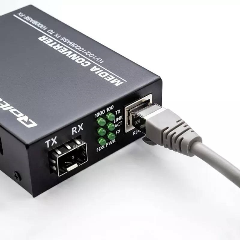 QOLTEC Media Converter SWITCH Ethernet 1x RJ45 1x SFP