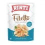 Šlapias šunų ėdalas RINTI Filetto vištienos filė su lašiša 100 g pakelis, pilnavertis suaugusių šunų ėdalas, 82% drėgmės, 14% baltymų