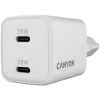 Įkroviklis Canyon CU35CC belaidis greitasis įkrovimas 35 W, 2×USB-C, vidaus naudojimui