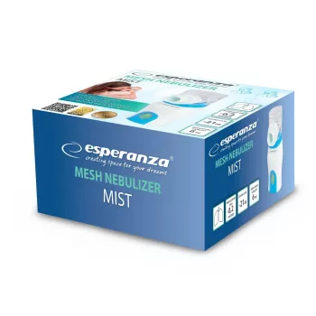 Nešiojamas inhaliatorius ESPERANZA ECN005 – kišeninis purkštuvas, 0,2 ml/min, 21 dB, USB, 2×AA
