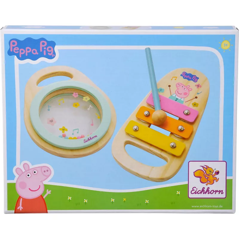 Peppa Pig Wood-Musikset, medinis muzikinis žaislas 2 dalių