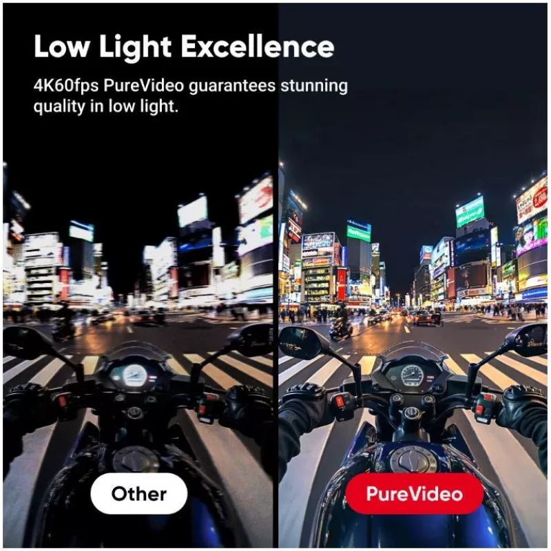 Veiksmo kamera Insta360 Ace Pro 2 – 50 MP, 8K itin didelė raiška (7680×3272), 1/1,3 colio sensorius, iki 240 kadrų/s, įmontuotas ekranas, Wi‑Fi, MicroSD, 177,7 g, Juoda