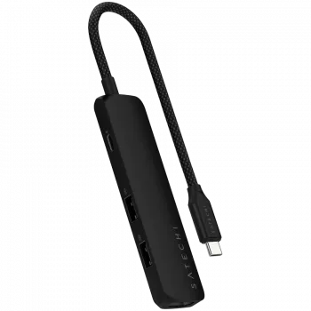 Satechi ST-P4SK USB-C 4-in-1 daugiafunkcis adapteris, juodas