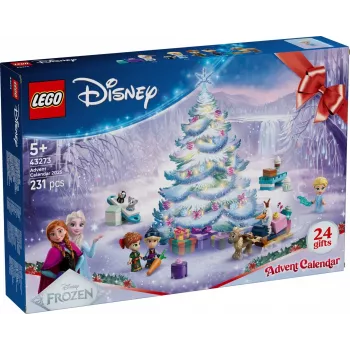 Konstruktorius LEGO Disney „Frozen“ Advento kalendorius 2025 rinkinys 43273 – 231 detalė, 4 minifigūrėlės, nuo 5 metų
