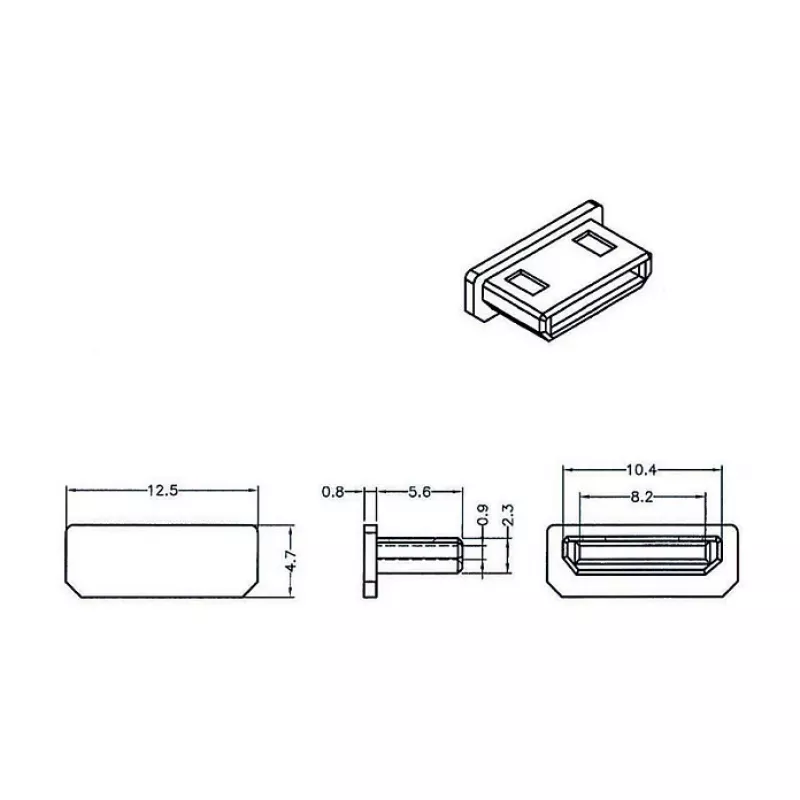 Apsauginis dangtelis HDMI mini-C jungtims DeLOCK 64028
