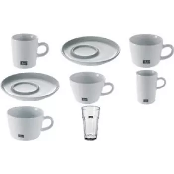 Porcelianiniai kavos puodeliai MELITTA M-Cups 0,2 l, 62 mm aukštis, balti – 6 vnt.