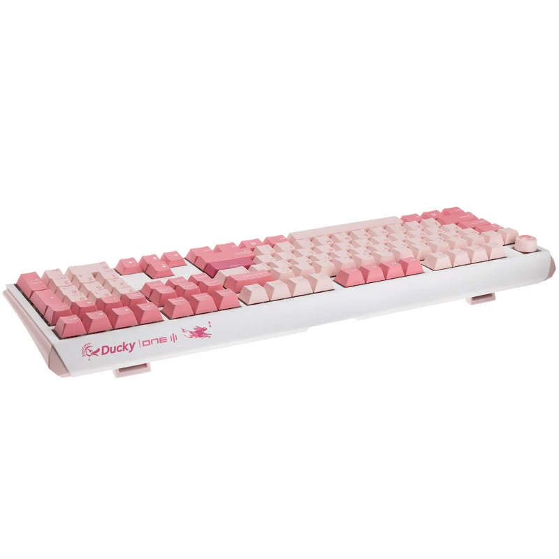 Ducky One 3 Gossamer Pink klaviatūra žaidimams USB US English rožinė, balta