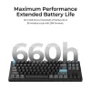 Mechaninė klaviatūra Keychron Q3 Ultra 8K — 80 % QWERTY, laidinis ir belaidis, RGB, juoda