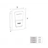 Sieninė elektromobilių įkrovimo stotelė Hager witty one 11 kW 3 fazės su Type 2 lizdu, RFID, Bluetooth, 4,5 m kabeliu, IP55, IK10
