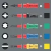 Atsuktuvų rinkinys Wera Kraftform Kompakt VDE 60 iS izoliuotas 50 mm