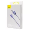 Baseus Crystal Shine USB į Lightning laidas, 2,4A, 2m (violetinis)