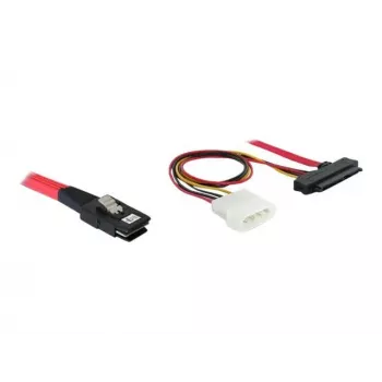 DeLOCK vidinis SAS kabelis (Serial Attached SCSI) - 4 kanalų - 36 kontaktų 4i Mini MultiLane - vidinis maitinimo šaltinis, 4 kontaktų, vidinis SAS, 29 kontaktų (SFF-8482) - 50 cm (83059)