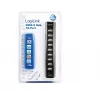 LogiLink UA0096 USB 2.0 šakotuvas, 10 prievadų, 480 Mbit/s, juodas