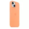 Apple iPhone 15 Silicone Case with MagSafe – Oranžinis sorbetas