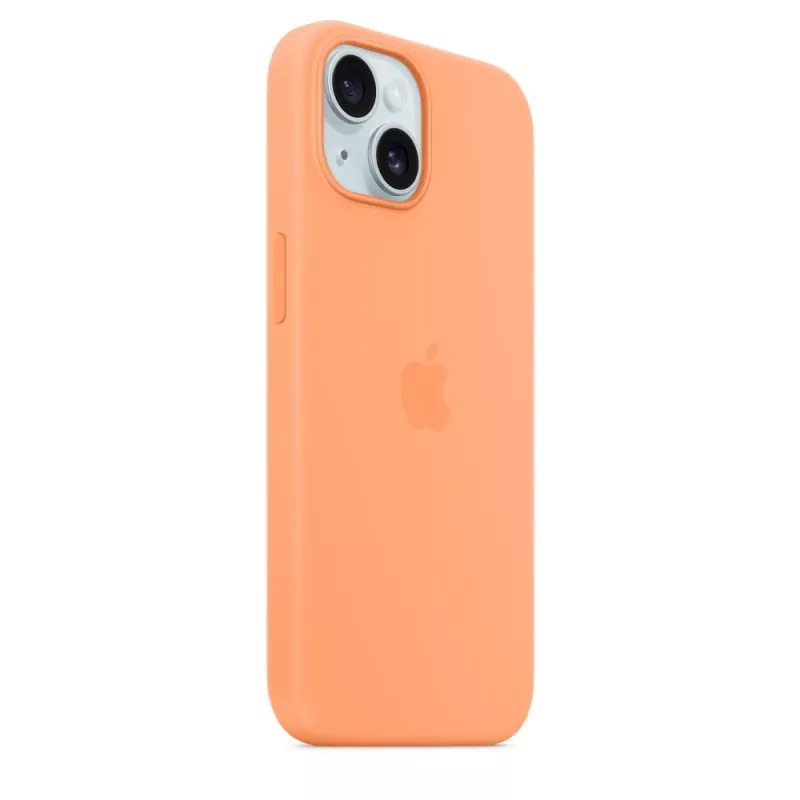 Apple iPhone 15 Silicone Case with MagSafe – Oranžinis sorbetas