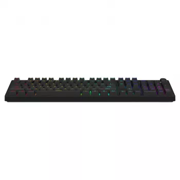 Mechaninė žaidimų klaviatūra SAVIO STYX Outemu Blue Hot-Swap RGB USB QWERTY US International juoda 104 klavišų pilno dydžio