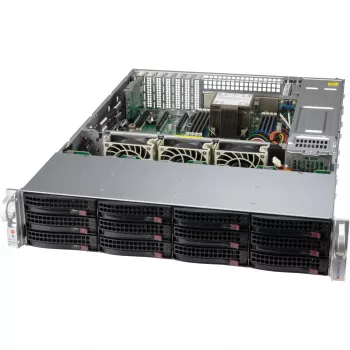 2U Supermicro korpusas SuperChassis 2U CSE-826BAC12-R802LPB