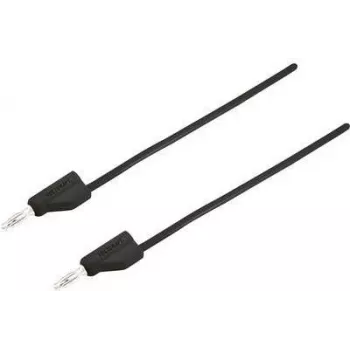 VOLTCRAFT matavimo zondas [Kištukas 4 mm - Kištukas 4 mm] 1,5 m juodas MSB-300 (MSB-300-1.5-SW)