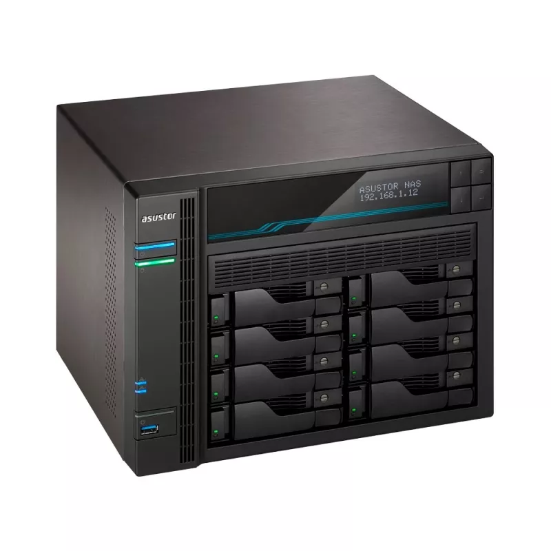 Asustor Lockerstor 10 AS6510T NAS bokštas Intel Atom® C3538 8 GB DDR4 0 TB ADM juodas