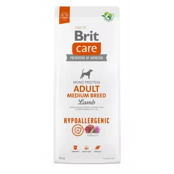 BRIT Care Hipoaplerginis suaugusių vidutinių veislių šunų ėdalas su ėriena – sausas ėdalas – 12 kg