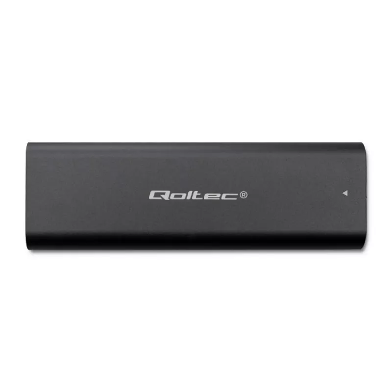 Qoltec 50312 M.2 NVMe SSD dėžutė, USB Type-C, juodos spalvos