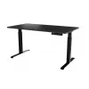 Stalas MOON LONG su elektriniu aukščio reguliavimu 150x80 cm, juodas/antracitas