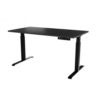 Stalas MOON LONG su elektriniu aukščio reguliavimu 150x80 cm, juodas/antracitas