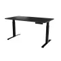 Stalas MOON LONG su elektriniu aukščio reguliavimu 150x80 cm, juodas/antracitas