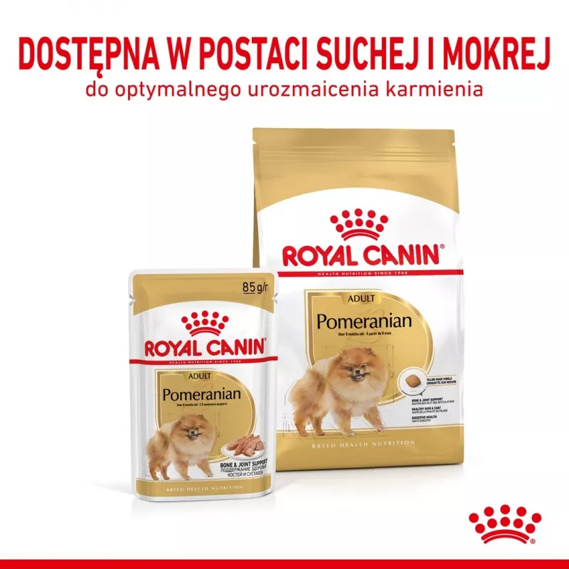 Sausas šunų ėdalas Royal Canin Pomeranian Adult 3 kg – suaugusiems Pomeranijos špicams