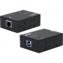 Tinklo medijos keitiklis Exsys USB 3.2 Gen 1 B į 1 Gigabit Ethernet EX-13021HMV su DIN bėgio komplektu