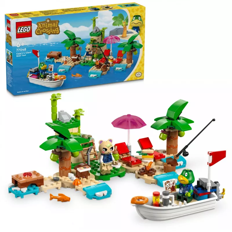 LEGO statybinis rinkinys 77048 Animal Crossing kelionė valtimi su Kapitono sala
