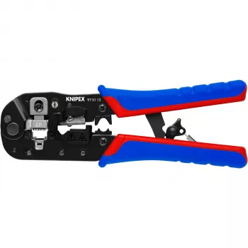 Knipex 97 51 13 kabelių užspaudimo įrankis Juoda, Mėlyna, Raudona