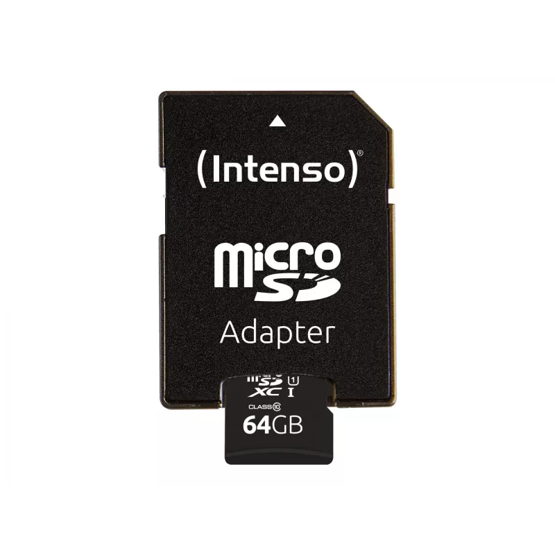 Intenso Performance microSDXC atminties kortelė 64GB UHS-I U1 / Class10 su SD adapteriu (3424490)