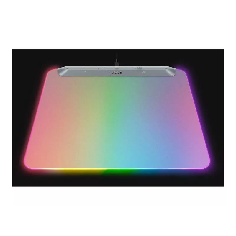 Žaidimų pelės kilimėlis Razer Firefly V2 Pro White – RGB apšvietimas, USB maitinimas, neslystanti bazė