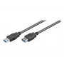 Wentronic Goobay USB 3.0 SuperSpeed ilginimo laidas, juodas, 5 m - USB 3.0 kištukas (A tipas) > USB 3.0 lizdas (A tipas) (95726)