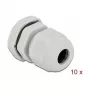 Kabelio įvadas DeLOCK 60195 pilkas plastikinis 10 vnt.