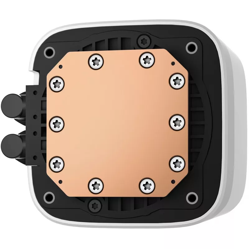 All-in-one skysčio aušintuvas DeepCool LE360 WH V2 12 cm Baltas – 360 mm radiatorius, 3x120 mm ventiliatoriai, LGA 1851 palaikymas