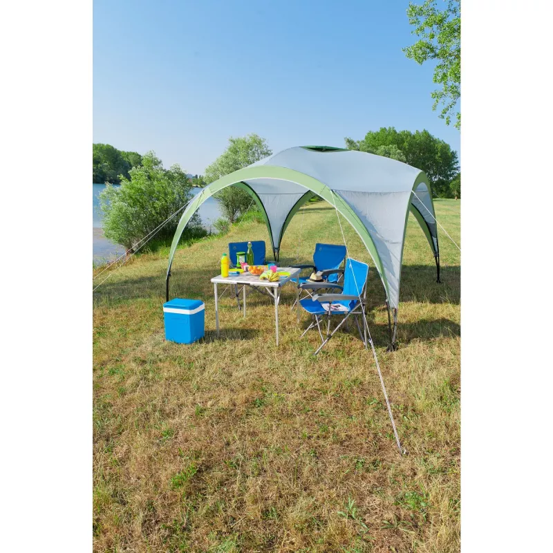 Paviljonas Event Shelter Pro M 3 x 3 m šviesiai pilkai žalias