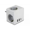 Maitinimo adapteris su kištuku Type F DeLOCK 11496 2 USB prievadai 5V 2.4A 3A