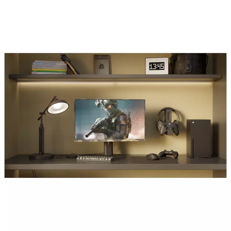 JAPANNEXT JN-IPS238FHD200F-HSP-CAMO monitorius 61 cm (24 colių) 1920 x 1080 pikselių Full HD LCD juodas
