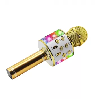 Manta MIC20-GL Gold karaoke mikrofonas su garsiakalbiu