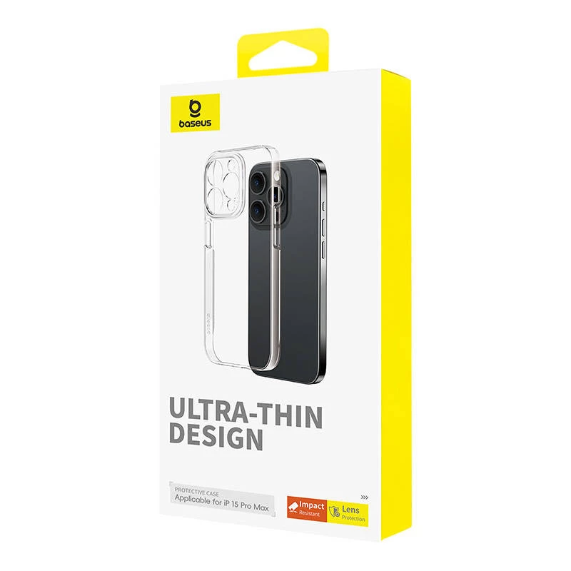 Dėklas telefonui iPhone 15 ProMax Baseus OS-Lucent Series (skaidrus)