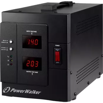 Bluewalker PowerWalker AVR 3000/SIV automatinis įtampos reguliatorius 230 V, 2400 W, 3000 VA, 2 kištukiniai lizdai (10120307)